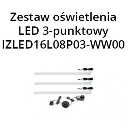 Oświetlenie LED 3-punktowy IZLED16L08P03-WW00