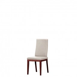 Krzesło tapicerowane Virgo ( Dąb barwiony na koniak lakierowany)