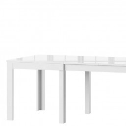Stół rozkładany Wenus 40 (160-300 cm) Biały połysk